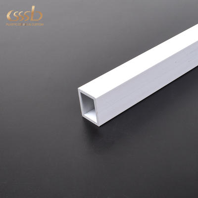 PVC white 2" square tube for post