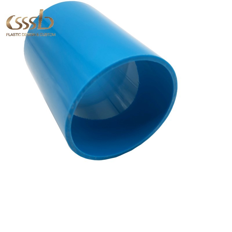 Blue ABS decorative plastic pipe sleeves