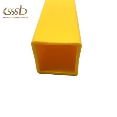 Yellow ABS extruded square pipe
