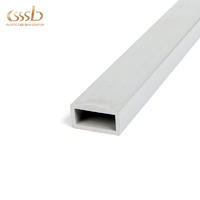 PVC rectangular grey tube for frame