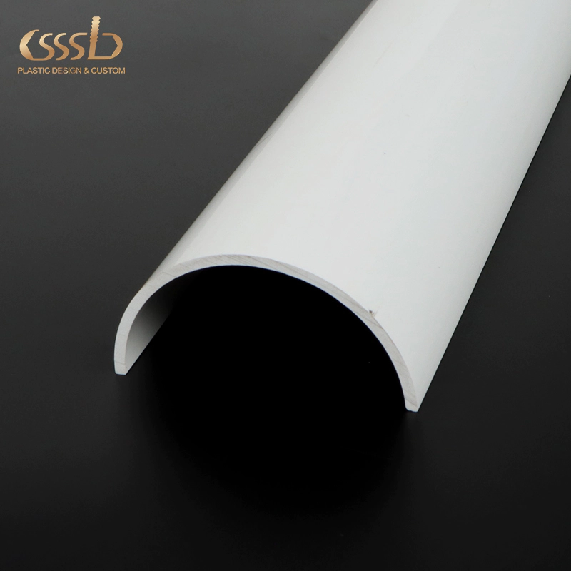 PVC half round pipe cover