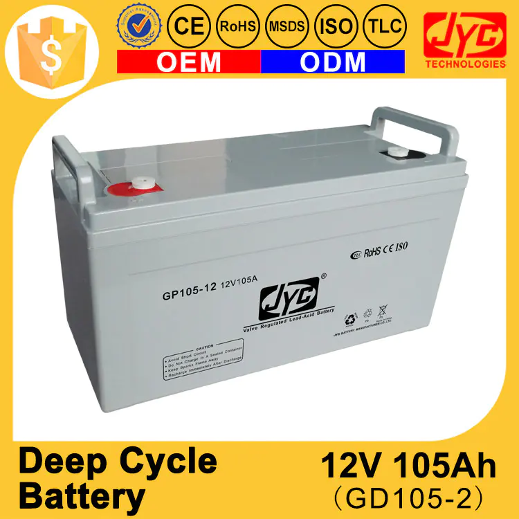 Super Capacitor Lead Acid Deep Cycle Power Storage 12v 105ah Battery