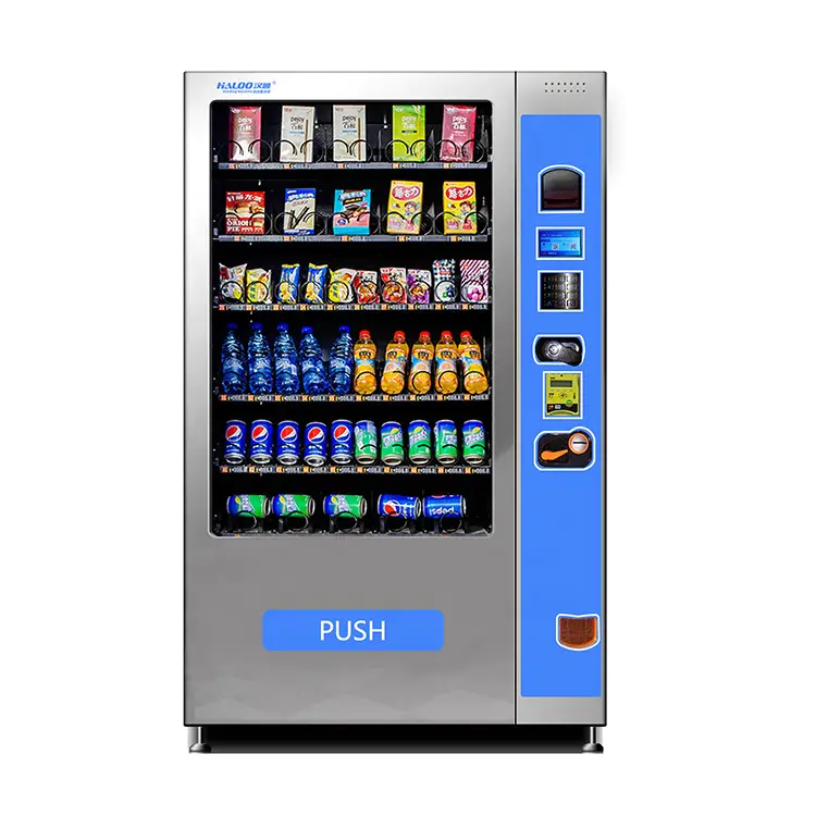 RoHS CE certificate factory provide Snack and drink Combo Vending Machine