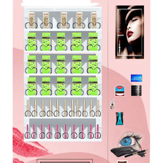 Cosmetic hair make up beauty vending machine