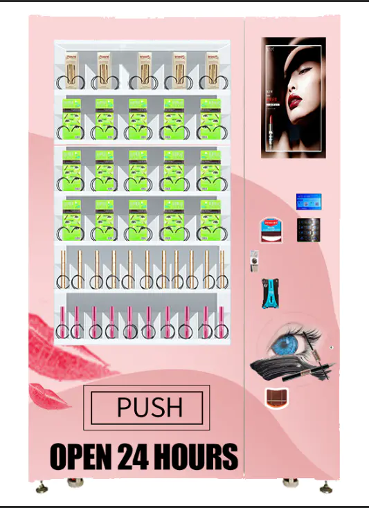 Cosmetic hair make up beauty vending machine