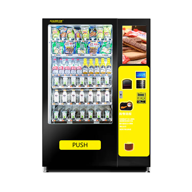 multiple select drink vending machine and snack vending machine with cash payment