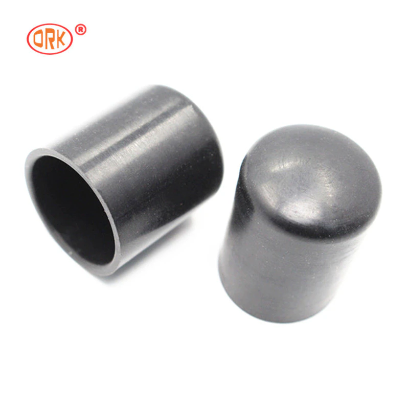 Black Soft High Temperature Resistance Silicone Rubber End Caps