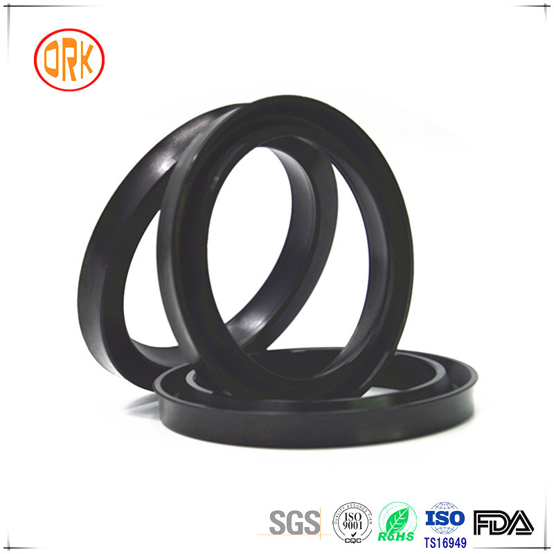 Black NBR U Cup Rubber Seal with RoHS Report