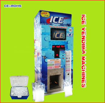 Factory Price 24 hours self service commercial auto sealing bag Ice Vending Machine with 450KG big production