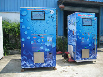 cube ice vending machine and auto bag ice vending machine