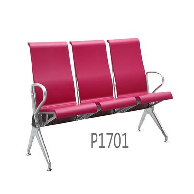factory price triangle high back PU plastic waiting chair public airport chair hospital waiting bench