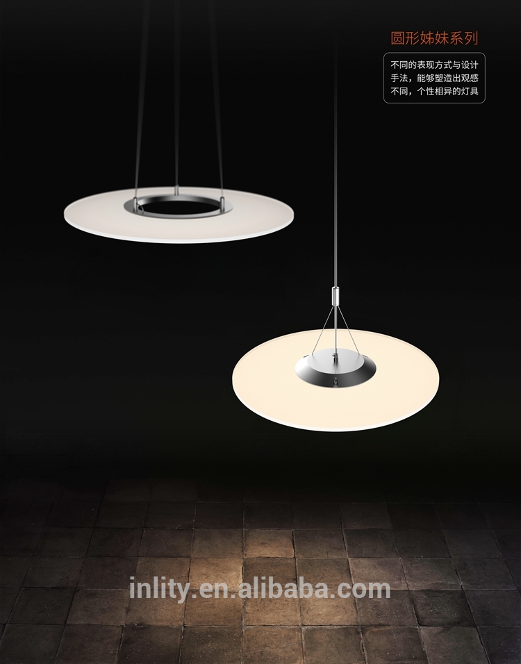 Latest Products In Market 24W Round Clear Panel Pendant Led Light With Best Quality