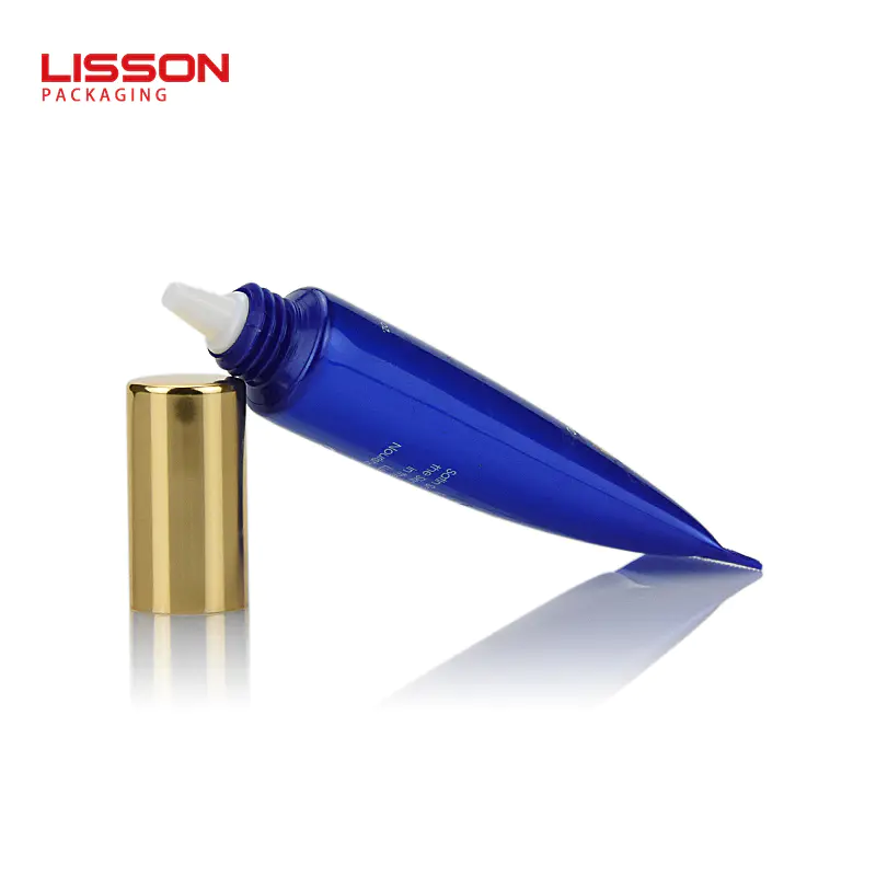 5g 0.17oz luxury cosmetic packaging sample tube with metal cap