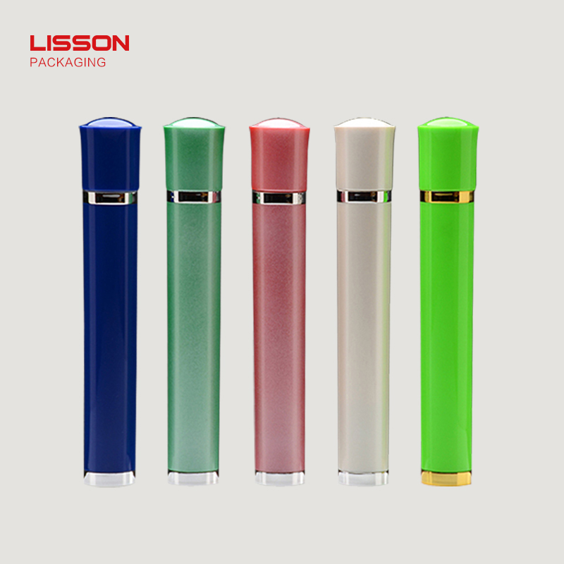 High-end and best seller empty eye cream lip gloss container bottle with vibration button