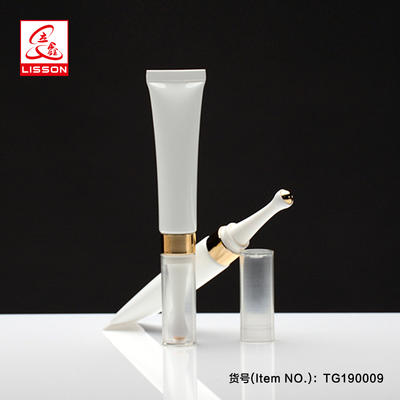 High-end looking special cosmetic eye cream pe massage tube with single roller