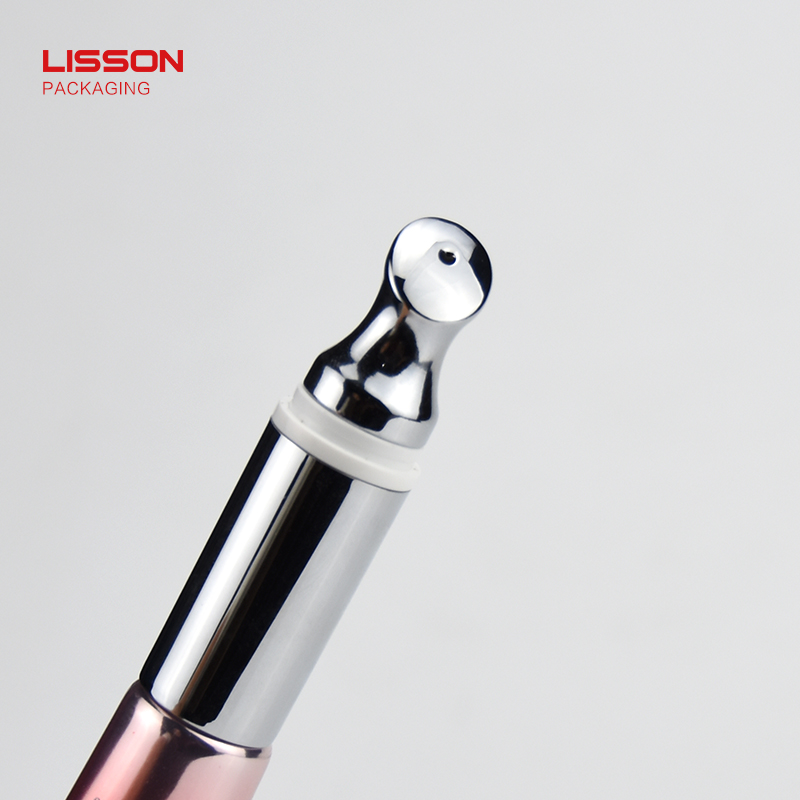 Luxury customized vibration eye cream tube packaging with laser printed logo on applicator