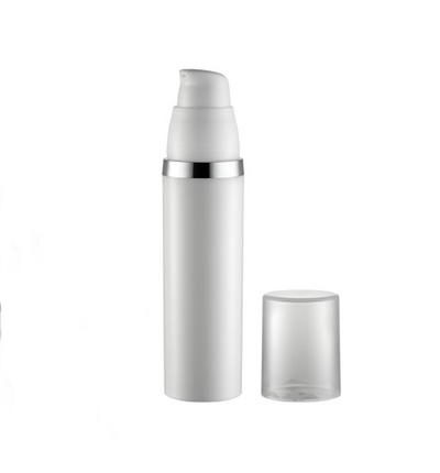 Aluminum 15ml 30ml 50ml silver cosmetic round airless bottle