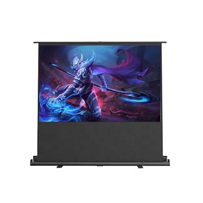 Standing Projector Screen Foldable Floor Rising Projection Screen Tension