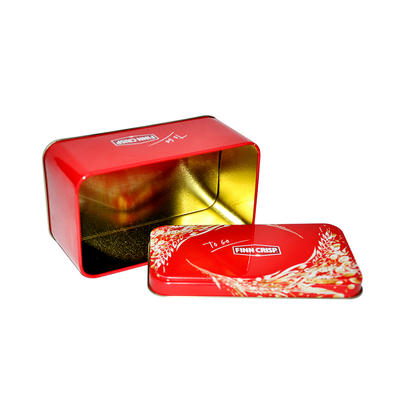 Bodenda metal rectangular cookie tin packagingjars tea tin box with food grade material tinplate