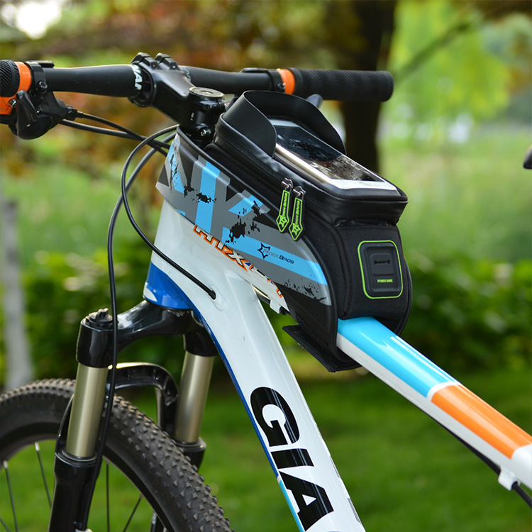 Waterproof Travel Sports Multicolor Bike Frame Bag For Smart Cell Phone