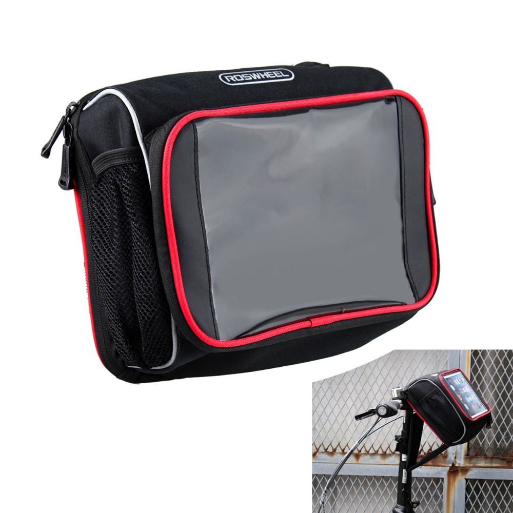 New design Bike Bicycle Cycling Front Handlebar Bag Pouch for 7" 8" Tablet Phone Holder