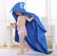 Safe material Cartoon 100% Cotton Hooded Baby Towel