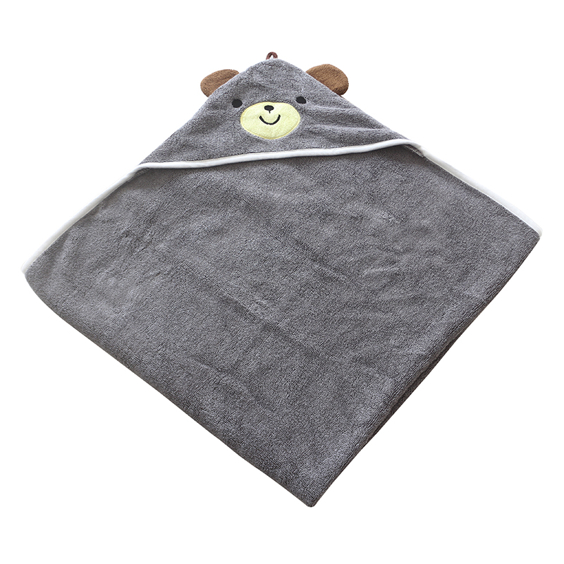 custom organic cotton hooded towel with ear baby towel with hood