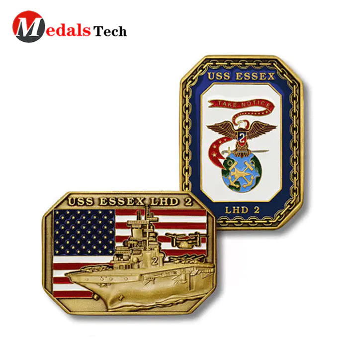 No minimum order custom usa flag event military challenge coins