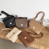 Casual Retro Women Shoulder Bags Designer Brand Strap Female Handbags Luxury Leather Cross-body Messenger Bag