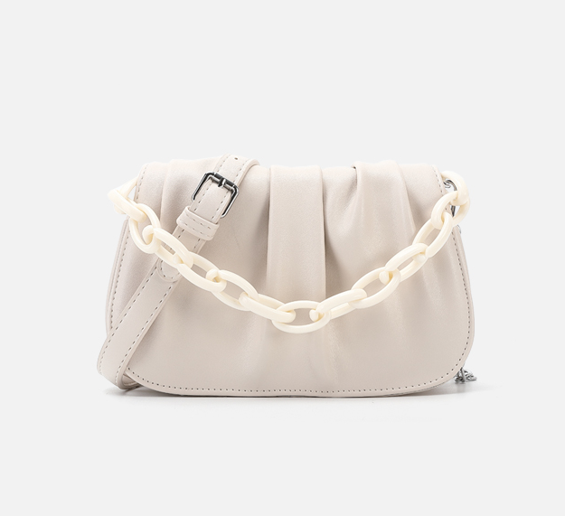 Chain Design New PU Leather Bags For Women Sling Handbag Purse Women Elegant Chain Shoulder Crossbody Bag Popular Messenger Bag
