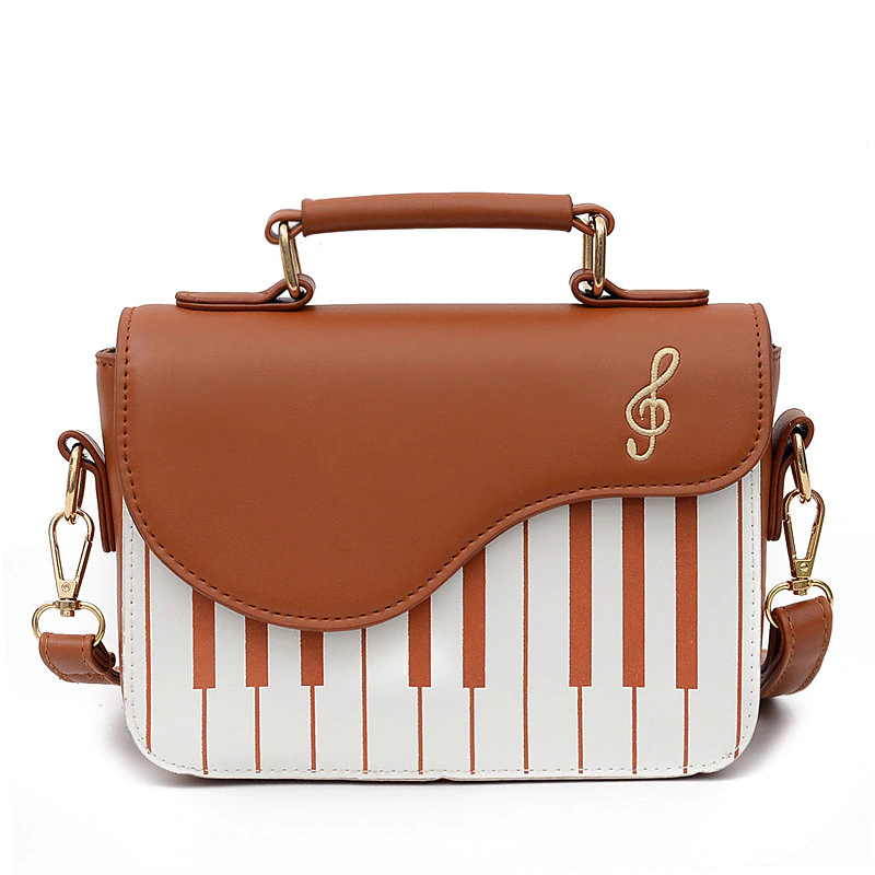 Piano Luxury Designer Shoulder Sling Bag Trendy Fashion Handbags Women Personality Crossbody Bags Ladies Square Top-handle Bag