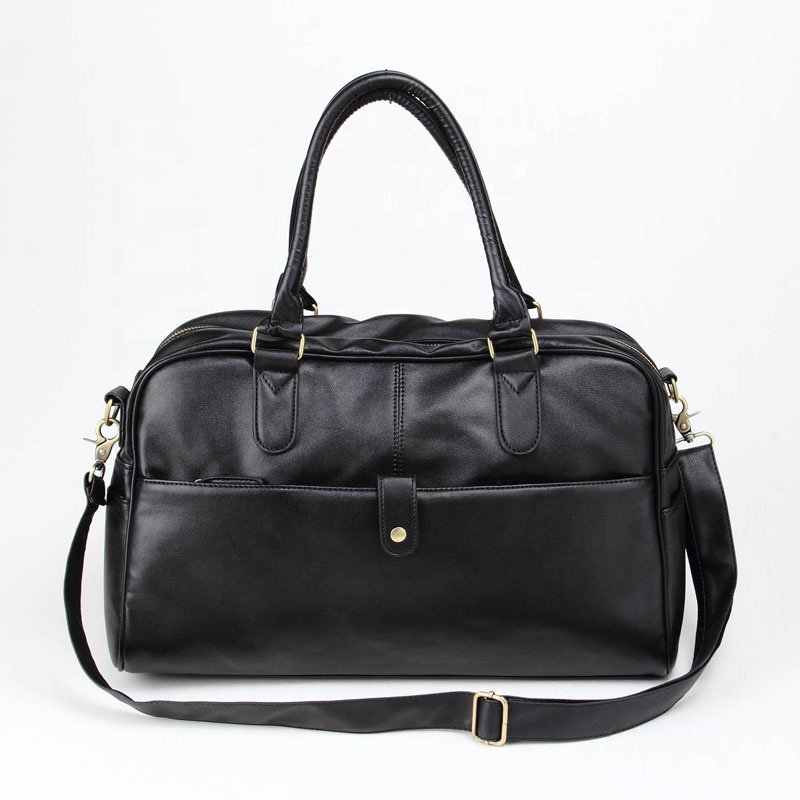 Waterproof PU leather handbags large capacity zipper hand bags for man Business Casual designers tote bag wholesale