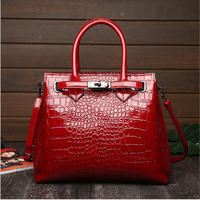 Fashion Crocodile Pattern Ladies Buckle Handbags 2020 Luxury Handbag Women Bags Designer Large Capacity Women Shoulder Briefcase