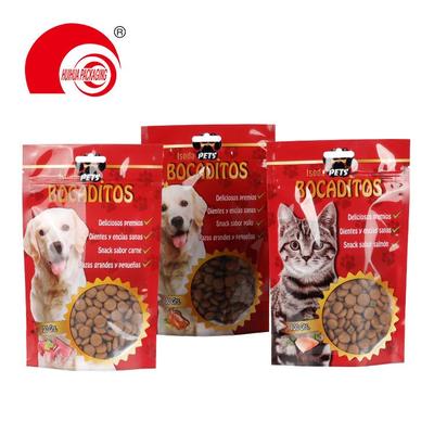 New design Production customized side gusset cat dog pet food packaging bag with resealable zip lock
