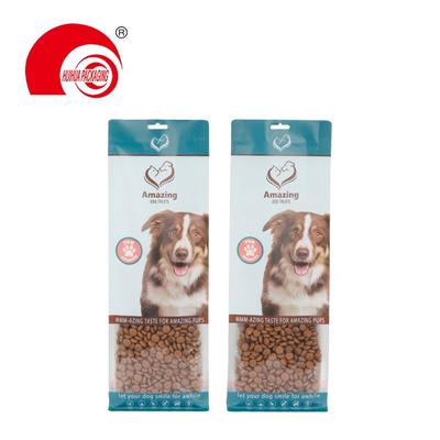 High Quality Flat Bottom Paper Plastic Pouch Zipper Bag Pet Dog Food Packaging Bag
