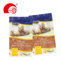 Custom Tear-off Zipper Pet Snack Food Pouch Flat Bottom Cat Snack Fish Packaging Bag