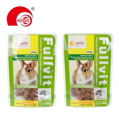Laminated Stand Up Pouch Plastic Pet Food Packaging Bag with Zipper for Dog Self Standing Plastic Food Packaging Bags