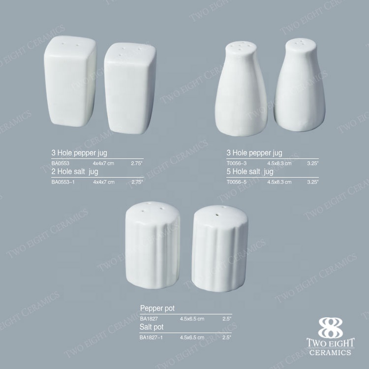 Ceramic Tableware Fine China Porcelain Salt & Pepper Shaker, Salt And Pepper Shakers For Banquet*
