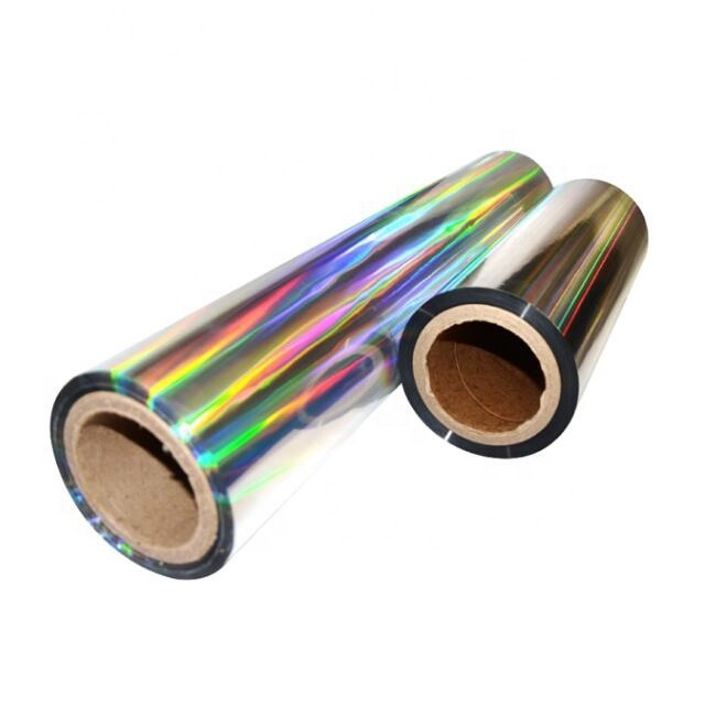24 micron 26 um bopp hologram film rainbow pattern