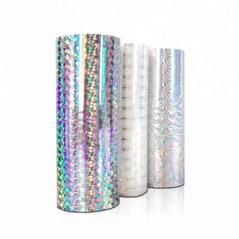 holo transparent film sliver types holographic thermal lamination film for tobacco