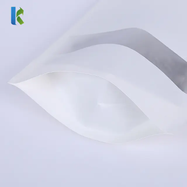 Custom Printed White Kraft Paper Window Bag For Tea Packaging Food Pouch