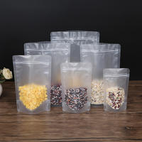Wholesale Food Moisture-Proof Bag Stand Up Pouch Ziplock Packaging Frosted Bags For Beverage Coffee Snack Cookie Baking
