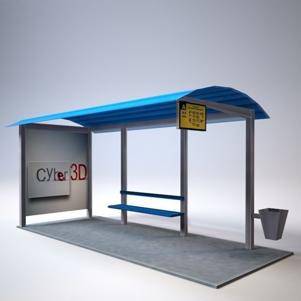 Modern manufacture bus stop shelter design