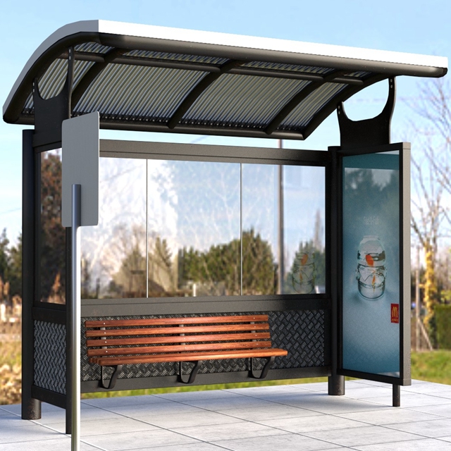 Stainless Steel Advertising Bus Stop Shelter Prices