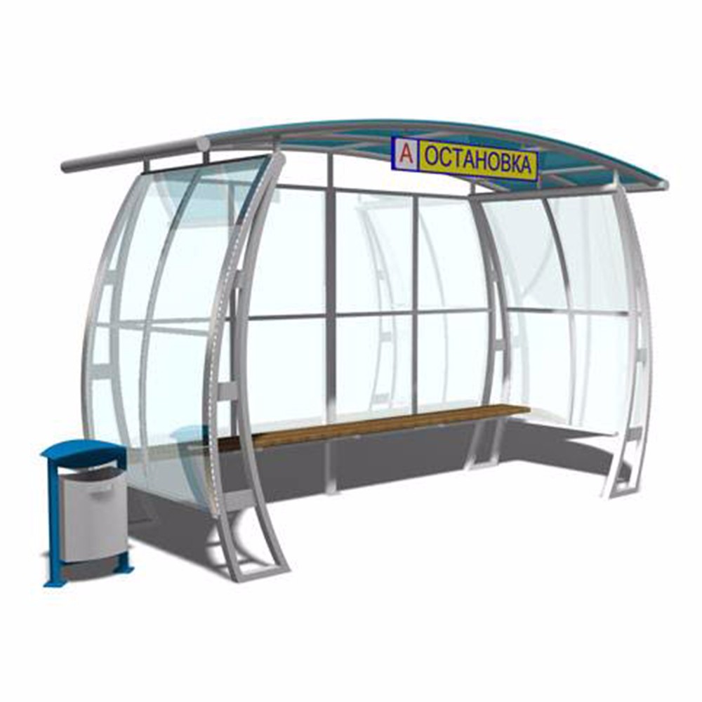 Smart GPS Auto Bus Stop Shelter with Announce Size