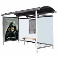 Modern Customized Metal Bus Shelter Stainless Steel Bus Stop