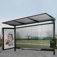 Stainless steel factory price bus stop shelter