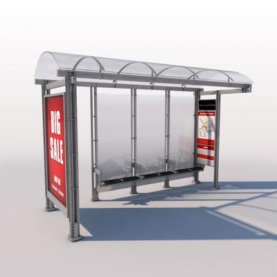 New design advertising bus stop bus shelter manufacturer