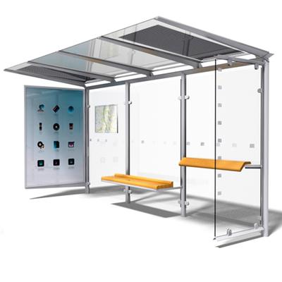Prefabricate Modern Stainless Steel Bus Stop Shelter Design