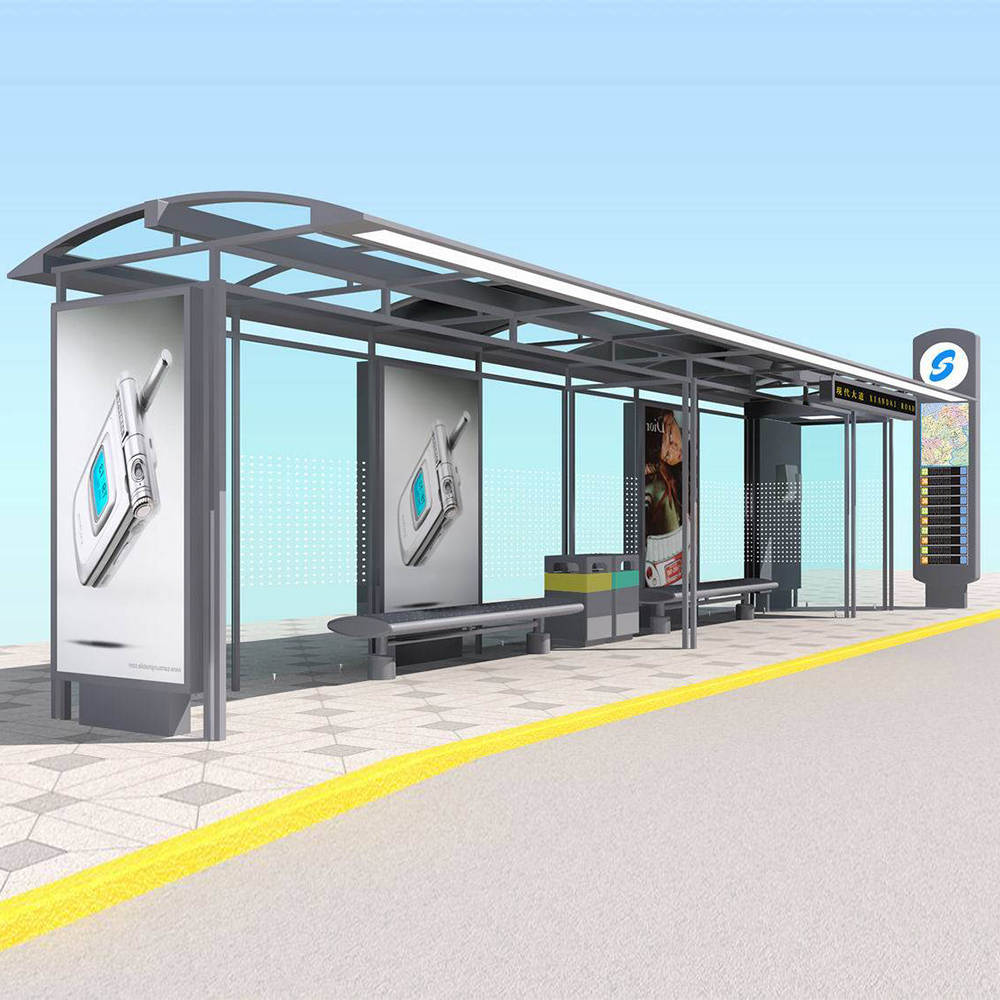 Outdoor Advertising bus shelter stop bus shelter